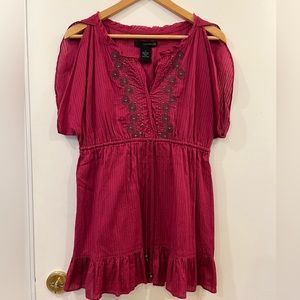 Calvin Klein Jeans peasant top, size medium
